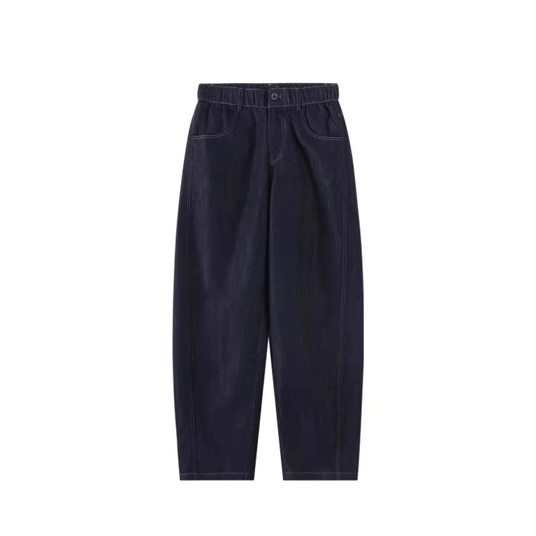 轻奢时尚男士爆款简约阳离子牛仔裤夏季高级感纯色百搭直筒休闲裤