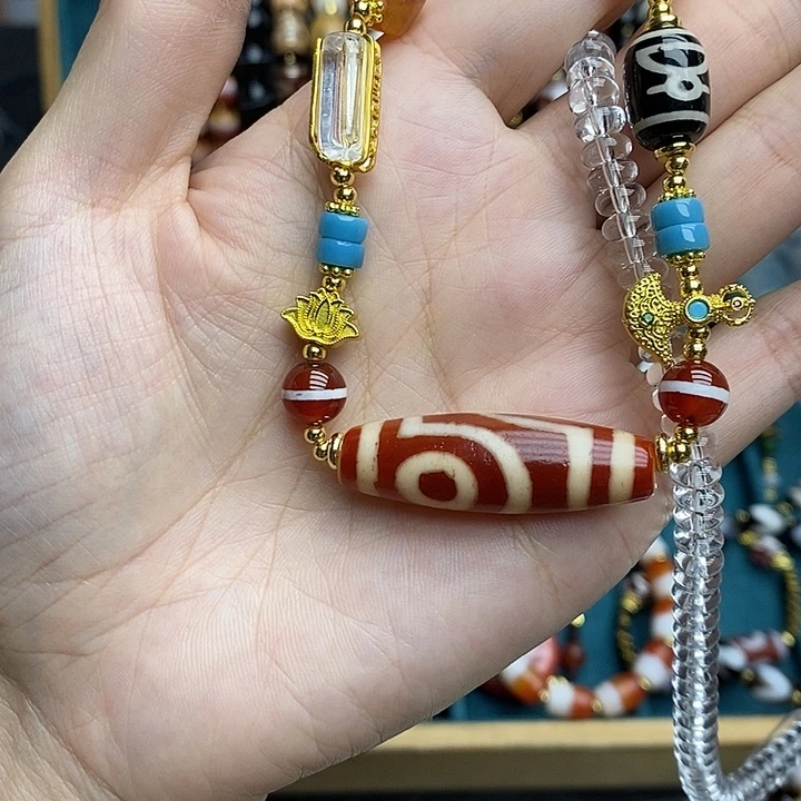 玛瑙/玉髓合金颈饰