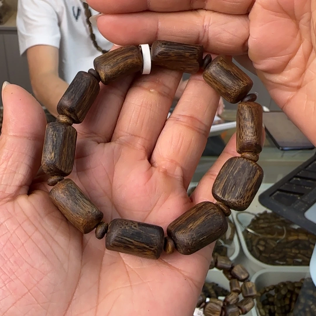 手串沉香多样性发1条树心油紫棋高货19克