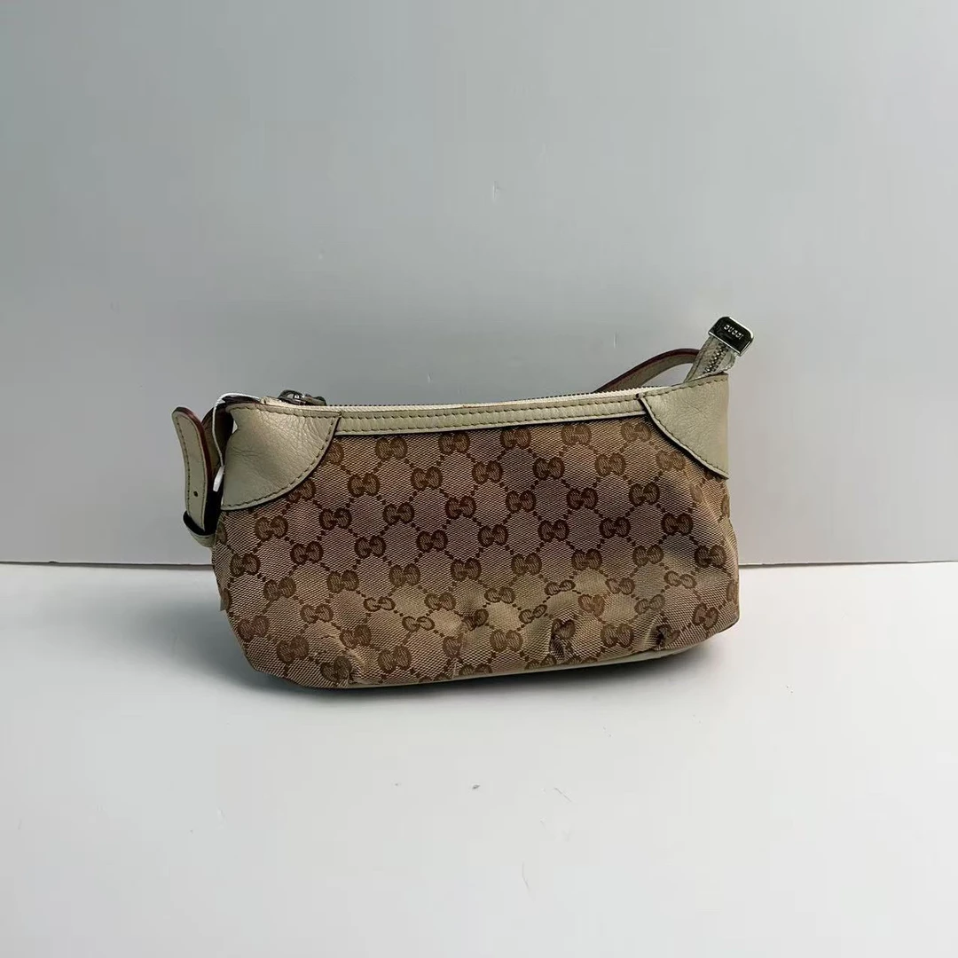 95新 GUCCI/古驰 古驰老花小船单肩包