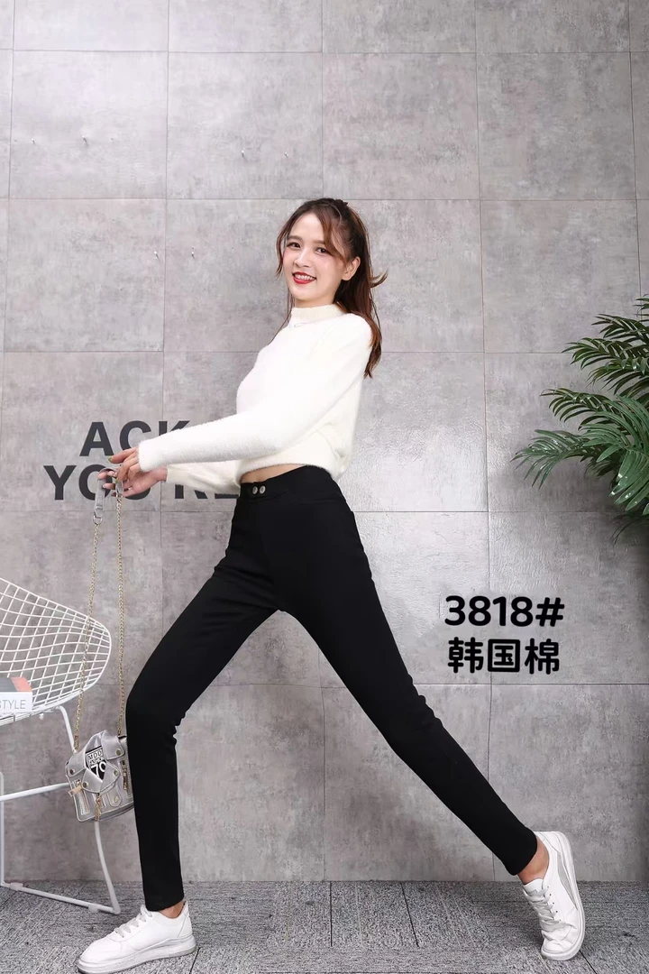 3818QDD高弹力小黑裤