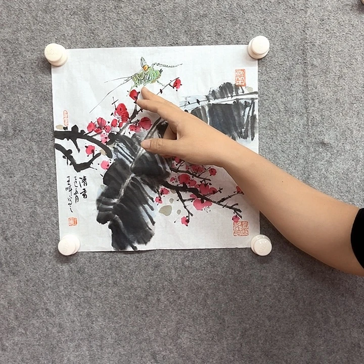 国画蝈蝈绘画作品