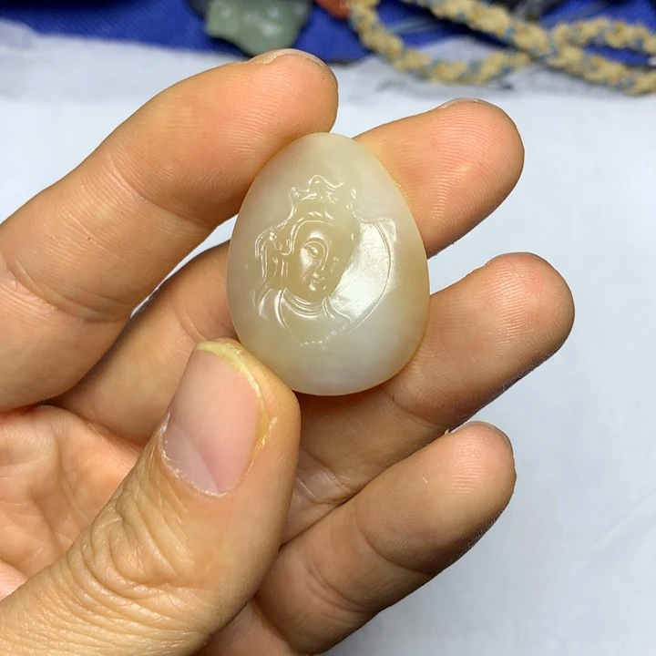 和田玉未镶嵌挂件