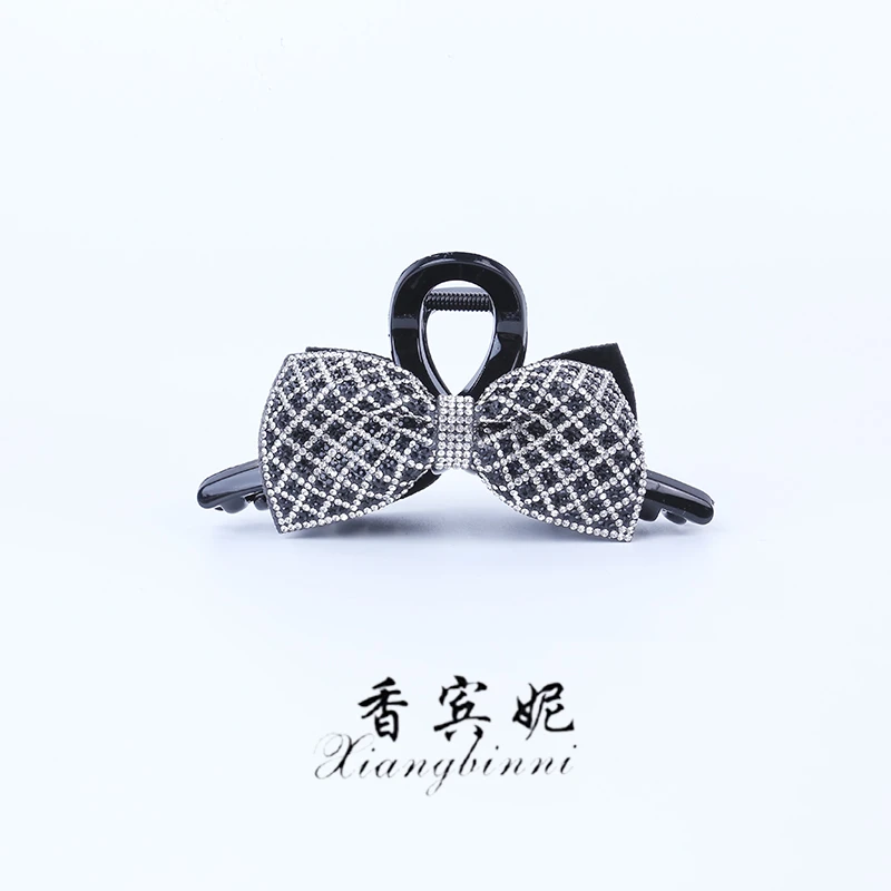 香宾妮原创设计发夹高级感蝴蝶结抓夹女发夹子优雅鲨鱼夹头饰6436