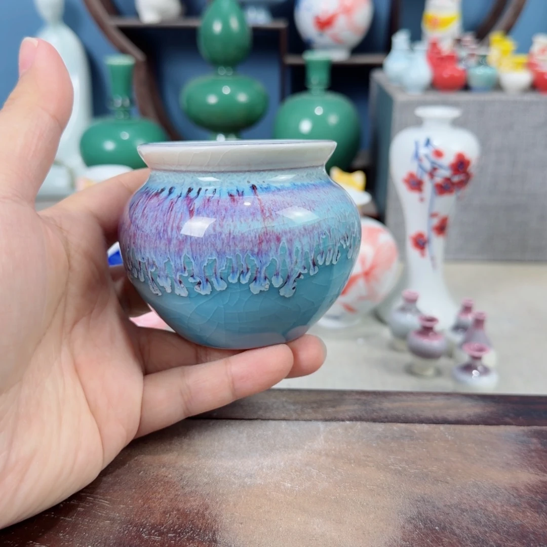 陶瓷手工小花器摆件