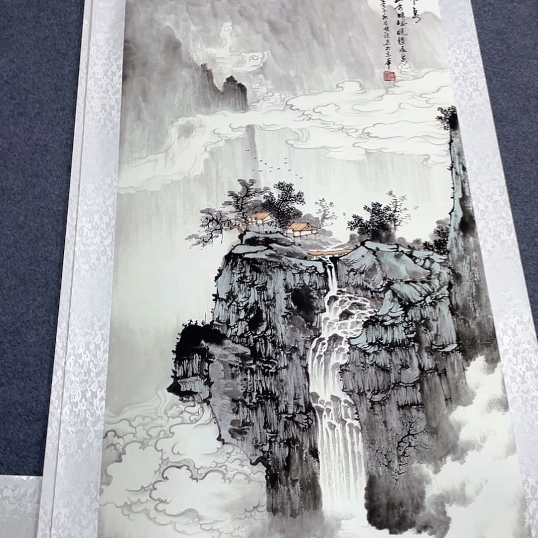 国画作品小姐姐放漏…