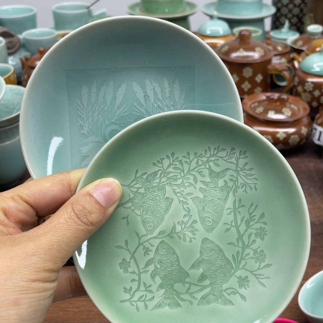 小****`微瑕特价11.5厘米青瓷