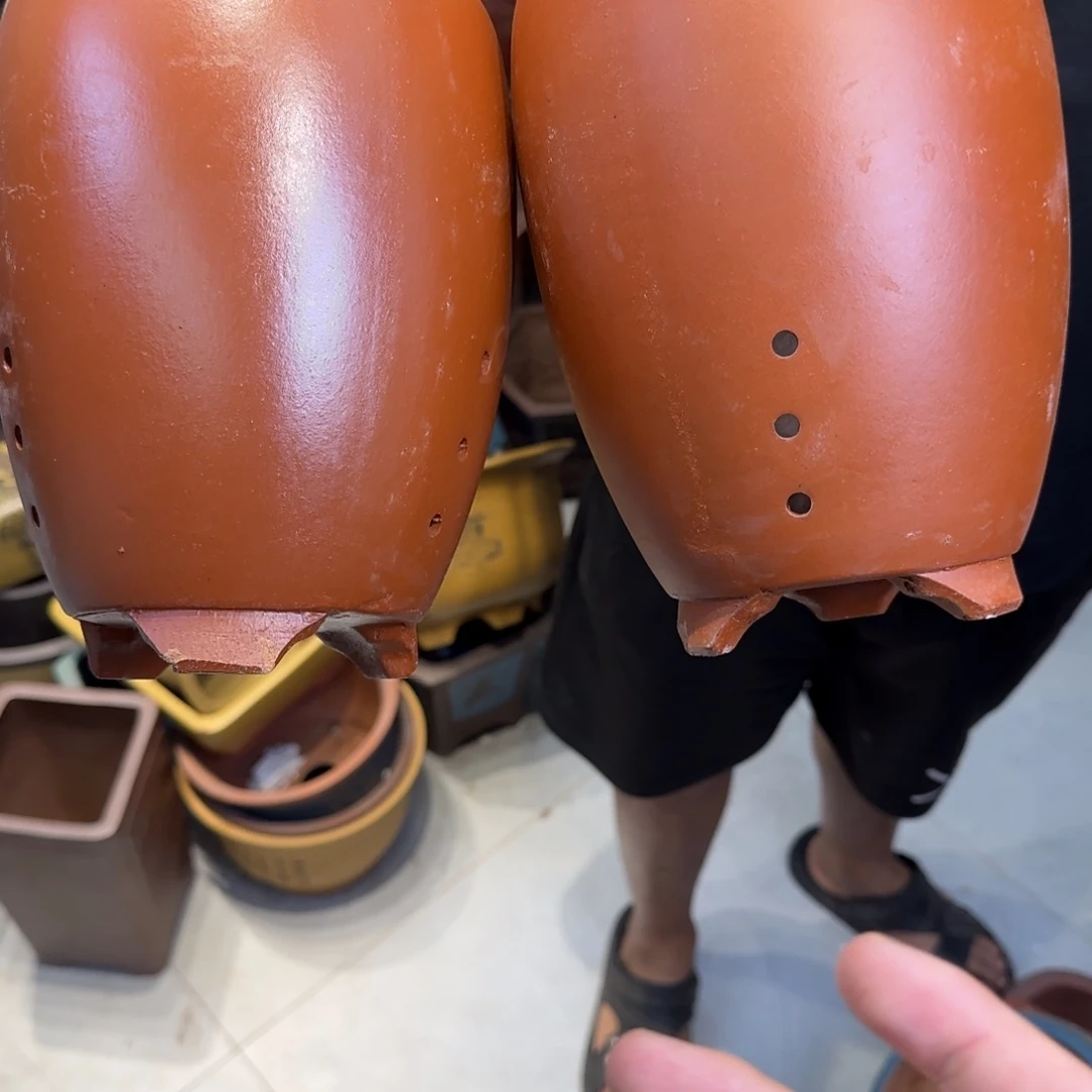 紫砂花盆瑕疵和瑕疵