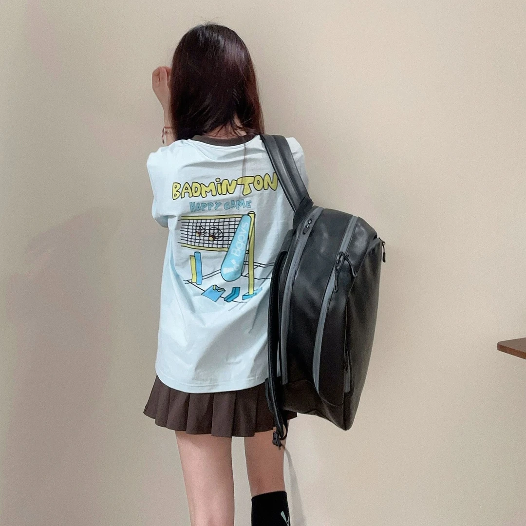 2025韩国夏季新品BGOVS羽毛球服男女同款速干吸汗短袖T恤