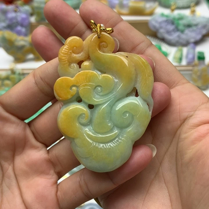 颈饰未镶嵌翡翠一***苗翡翠