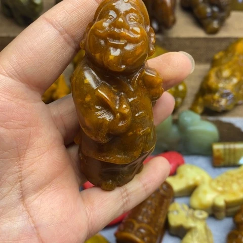 蛇纹石玉未镶嵌颈饰155