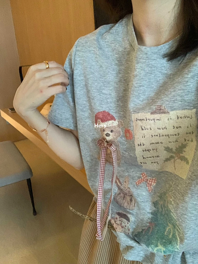 FY  小熊超舒服棉质短袖T恤