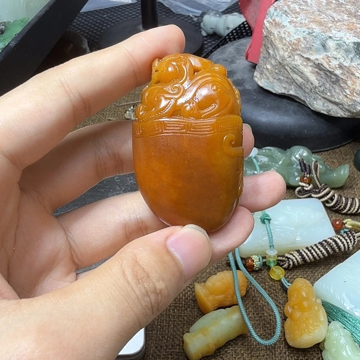 和田玉未镶嵌摆件
