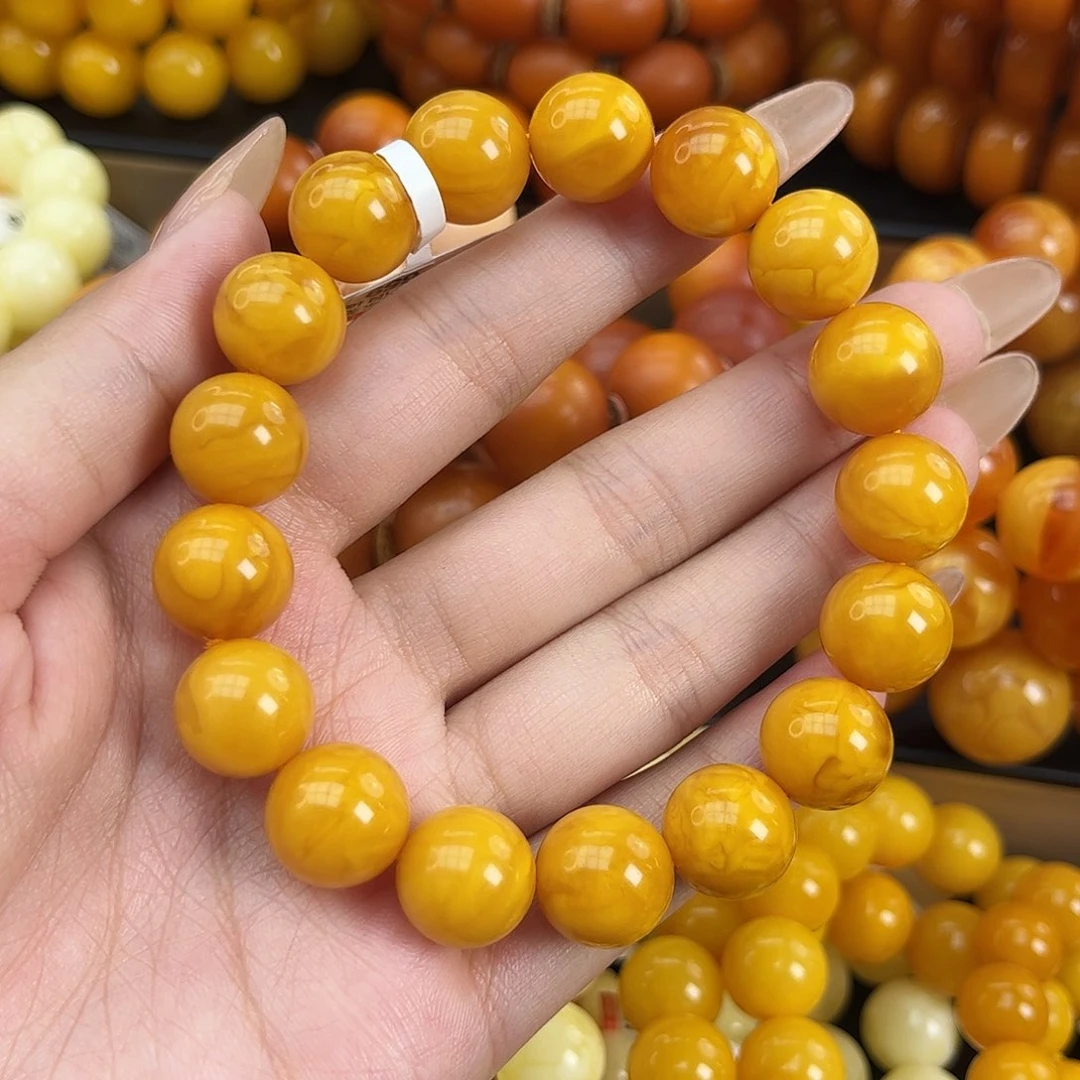 未镶嵌琥珀手串蜜蜡