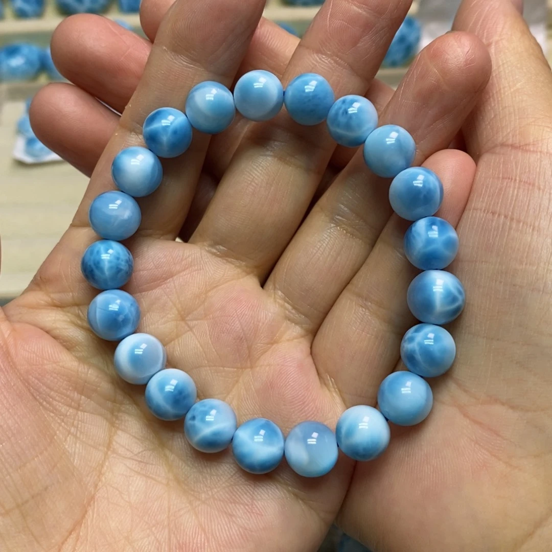 未镶嵌针钠钙石（海纹石）手链