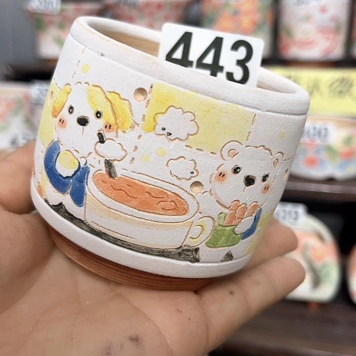 红陶手工多肉植物花盆