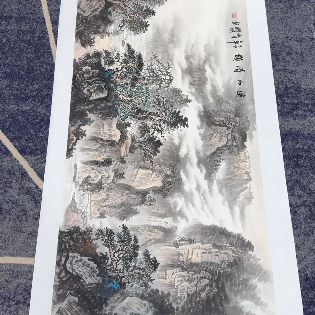 国画国画作品山水花鸟纯手绘