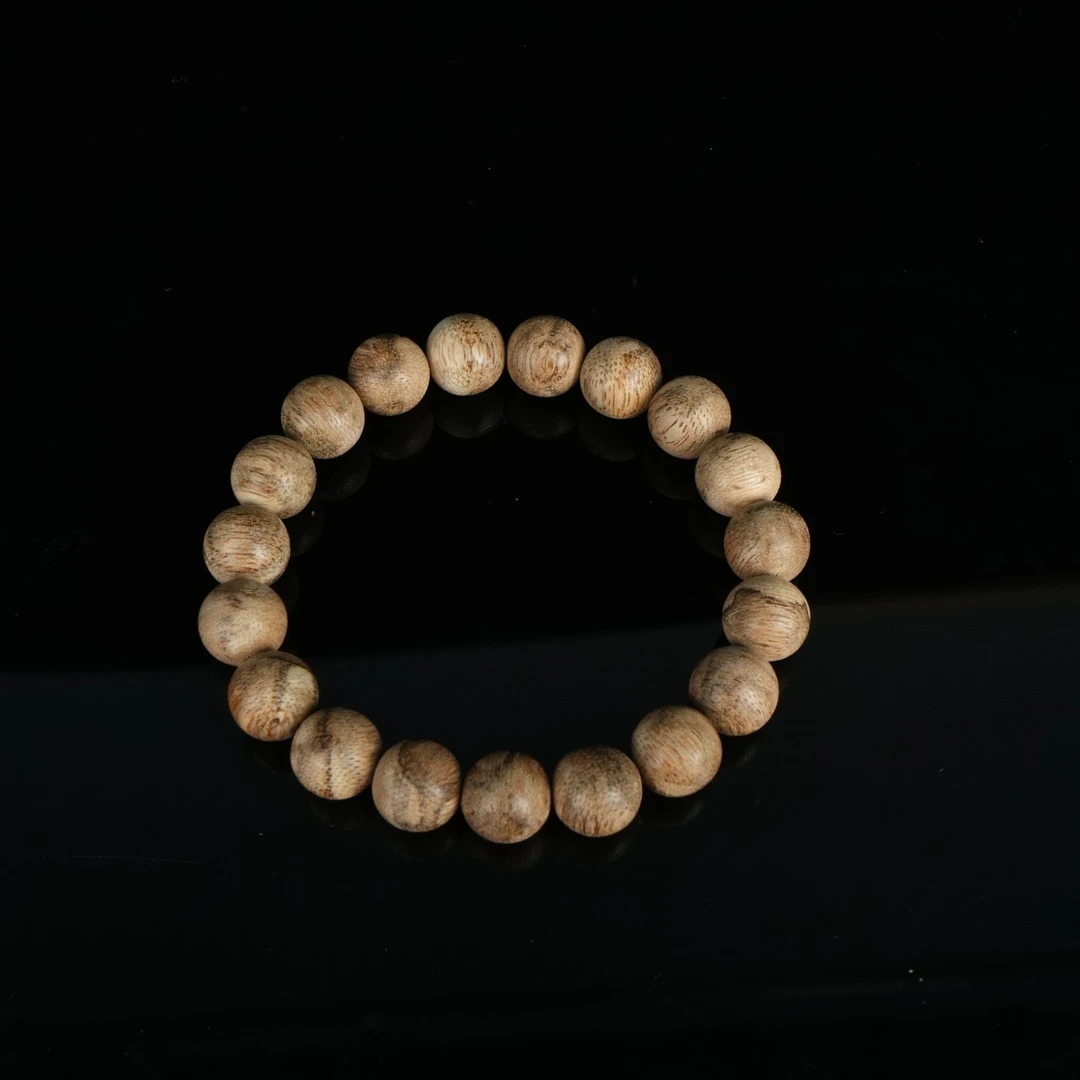 4148 柬埔寨沉香软丝奇韵8分沉老料手串 1.17cm 10.16g