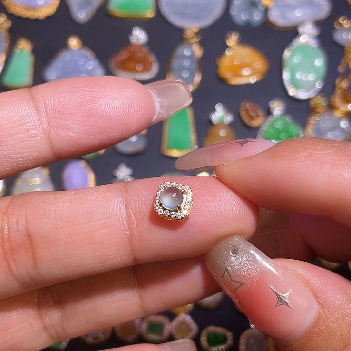 翡翠银S925镶嵌颈饰