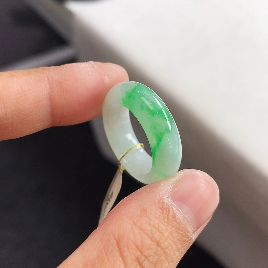 翡翠未镶嵌戒指13-14号