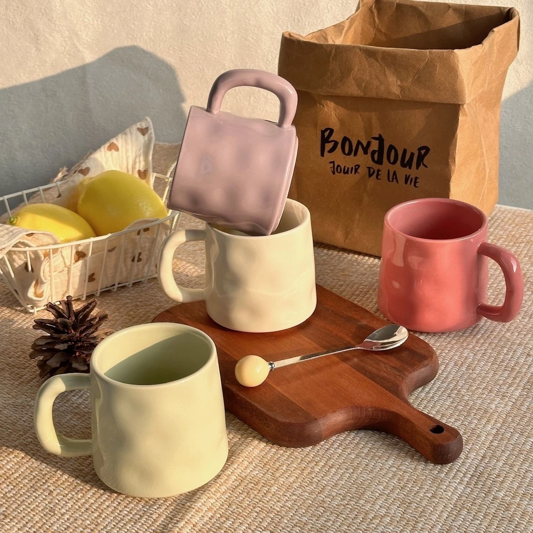 马克杯纯色高颜值新款家用宿舍陶瓷杯水杯情侣喝水子办公室咖啡杯