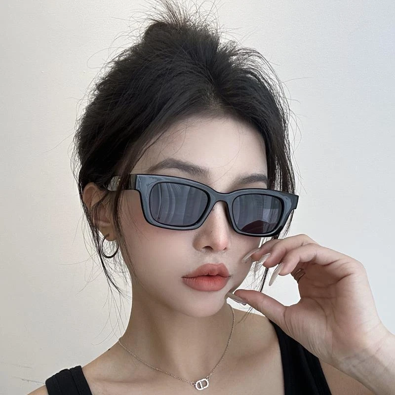 帕森精品黑色墨镜女款高级感显脸小2024新款方框小脸款专用时尚潮