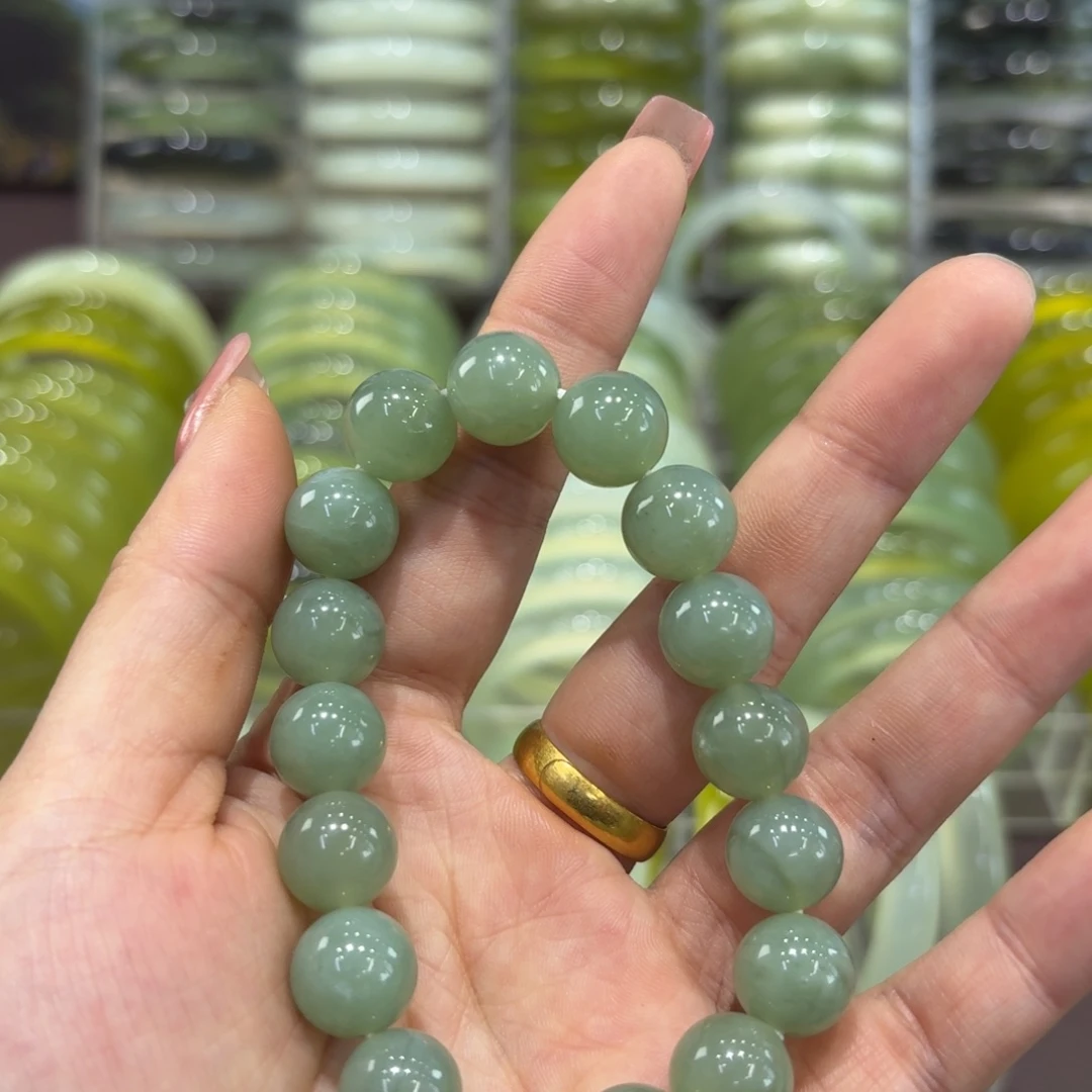 岫玉未镶嵌手镯天然