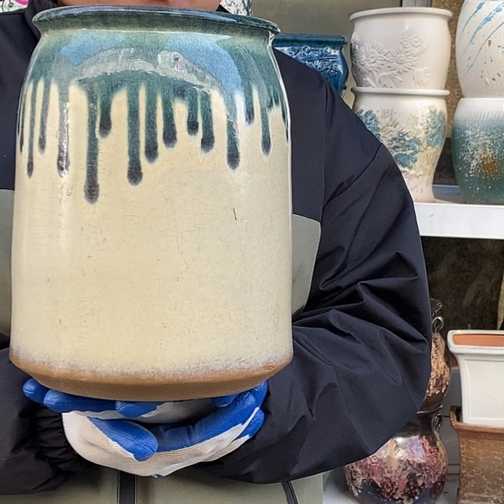 紫砂花盆口17高26福利