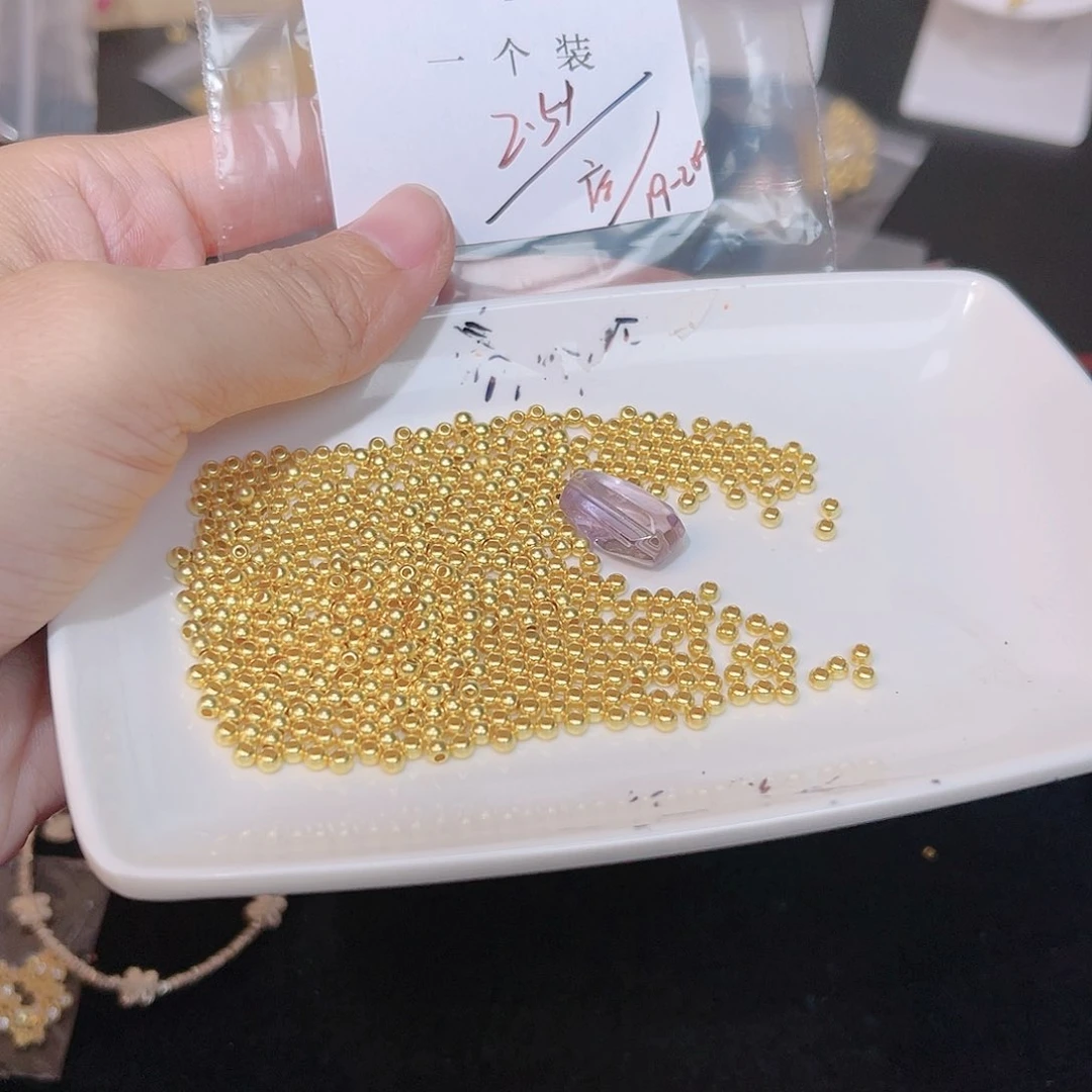 紫晶珠宝半成品银S925镀金镶嵌48