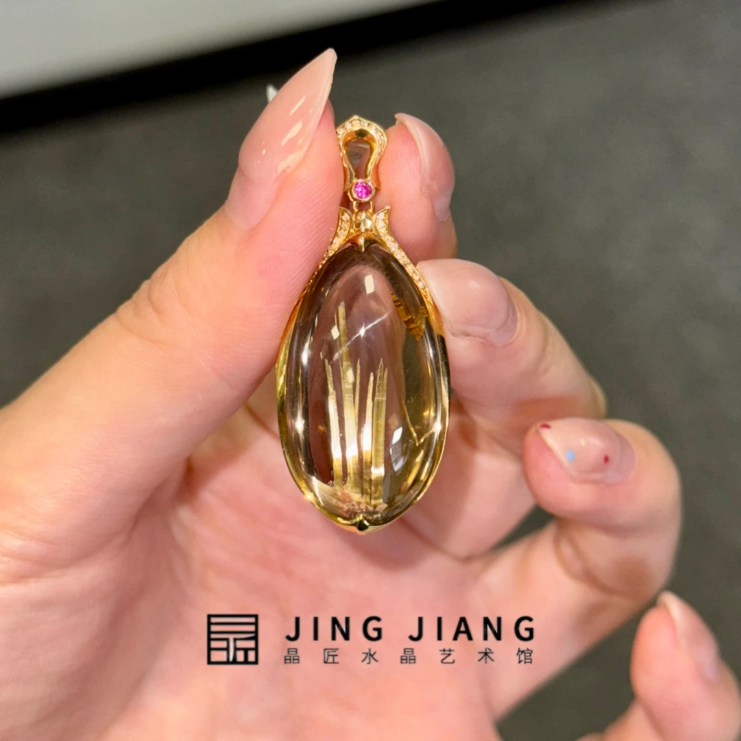 晶匠18k钛晶吊坠 编号-JP53433