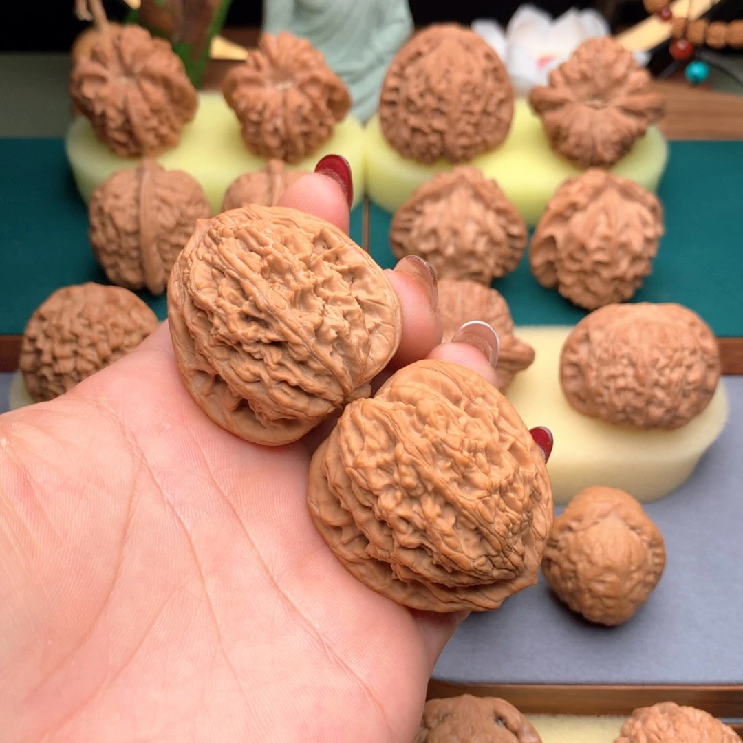 吊坠文玩核桃全品麦穗虎头40