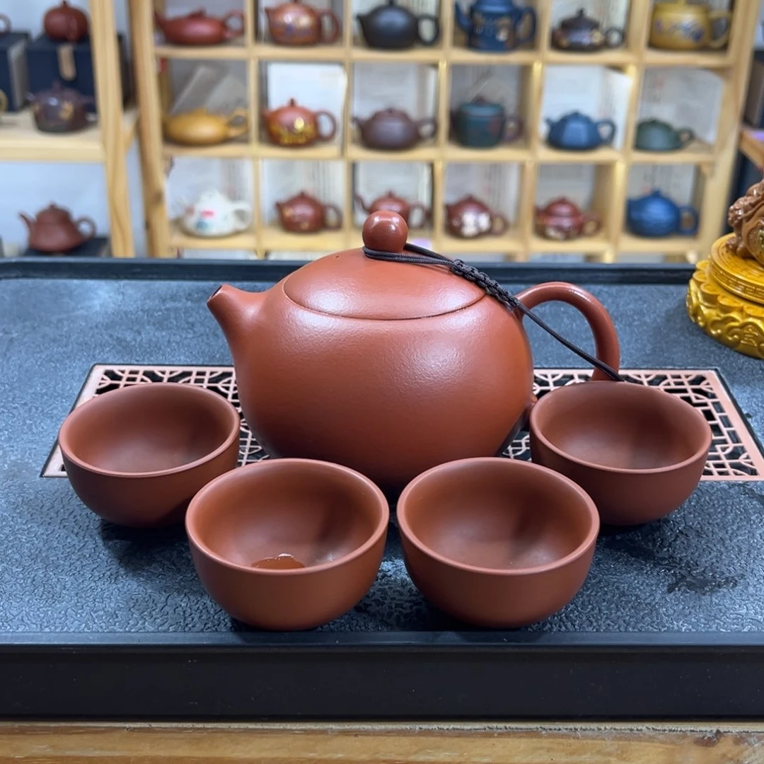 紫砂紫砂胖西施（一壶四杯）