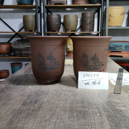 紫砂花盆库存尾货清仓