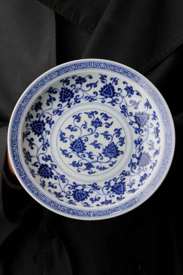 悟锦堂缠枝莲壶承 直径18cm