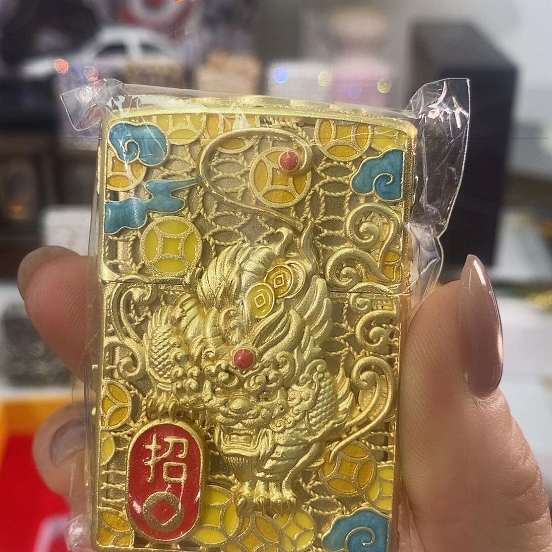 铜在****力招财貔貅礼盒礼袋油火石