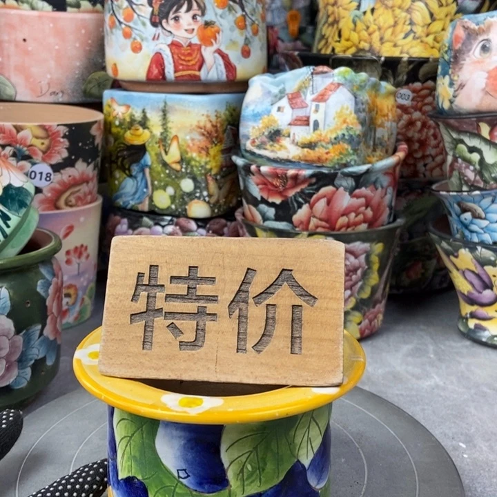 红陶景德镇艺术手绘作品