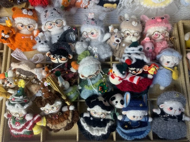 纯手工编织钩织玩偶挂件摆件