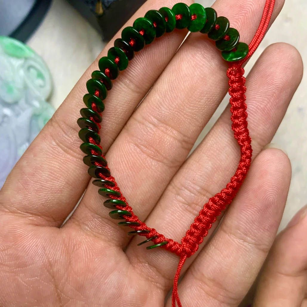 天然翡翠Ａ货手串