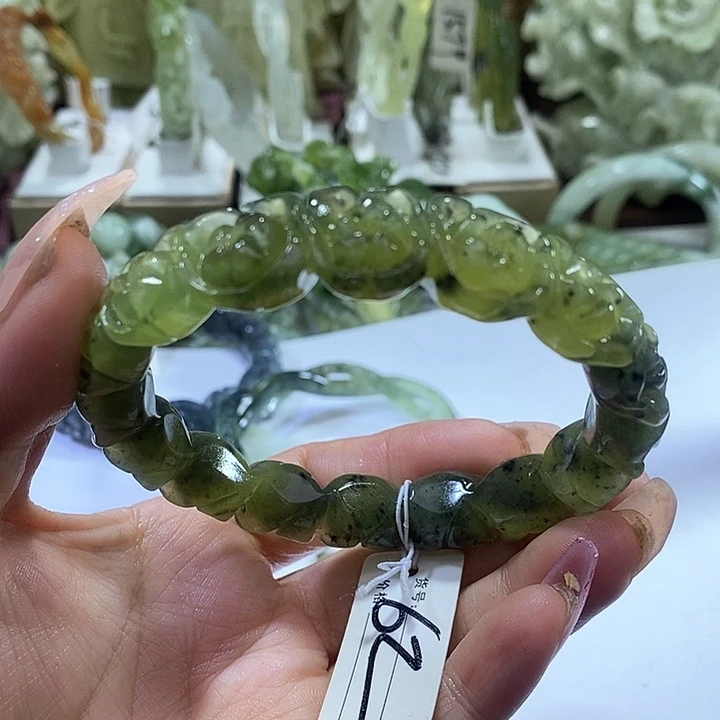 岫玉岫玉手镯未镶嵌刁*