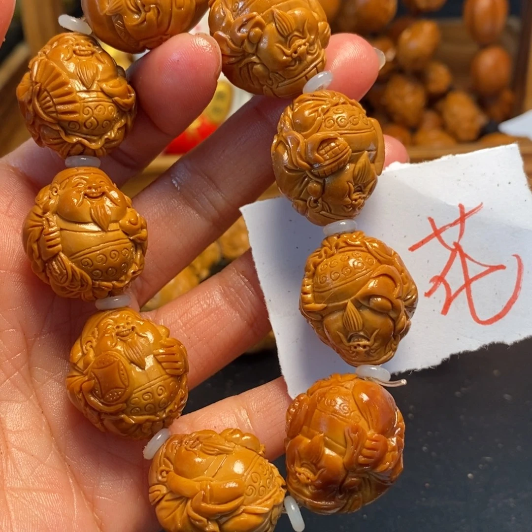 橄榄核手串/手链财神，花了