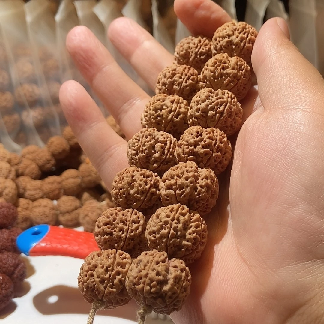 吊坠金刚菩提水**石私人订制粱飞碟满肉双龙梅花22mm