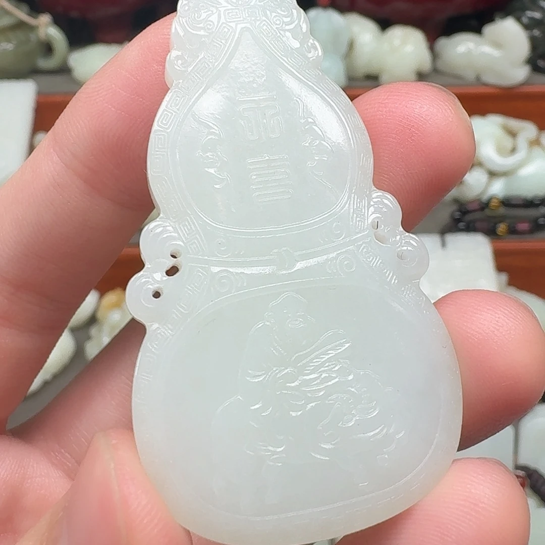 本***元和田玉未镶嵌把件