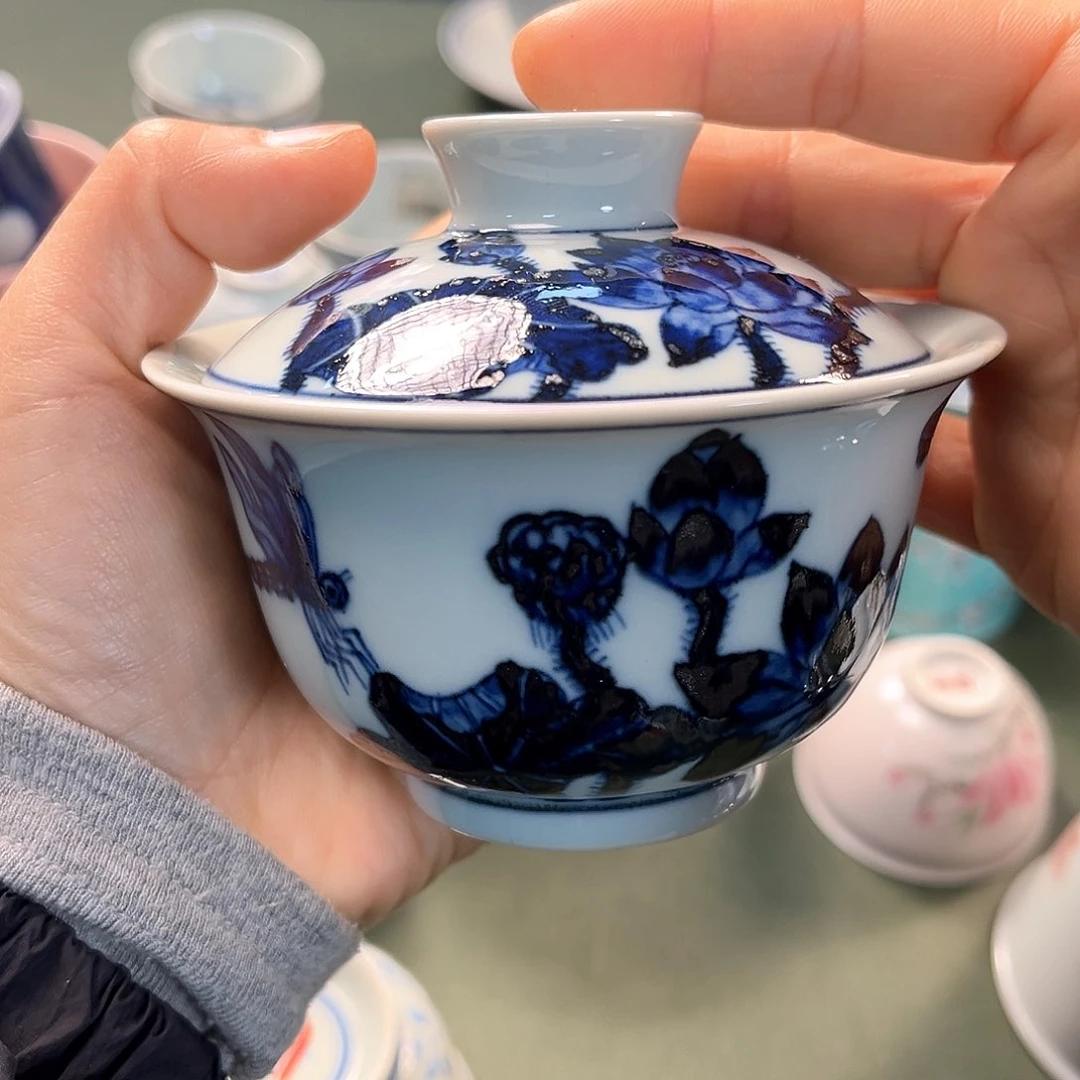 杯野**利青花瓷器青花瓷器