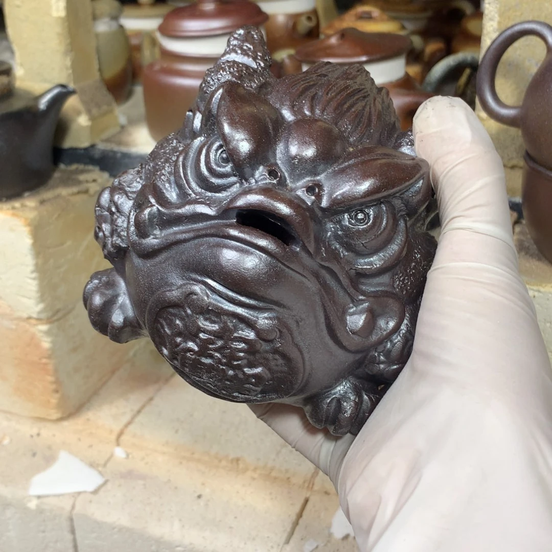 瑞***奇茶壶紫砂纯自然柴烧