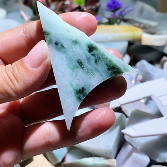散珠翡翠边角料139