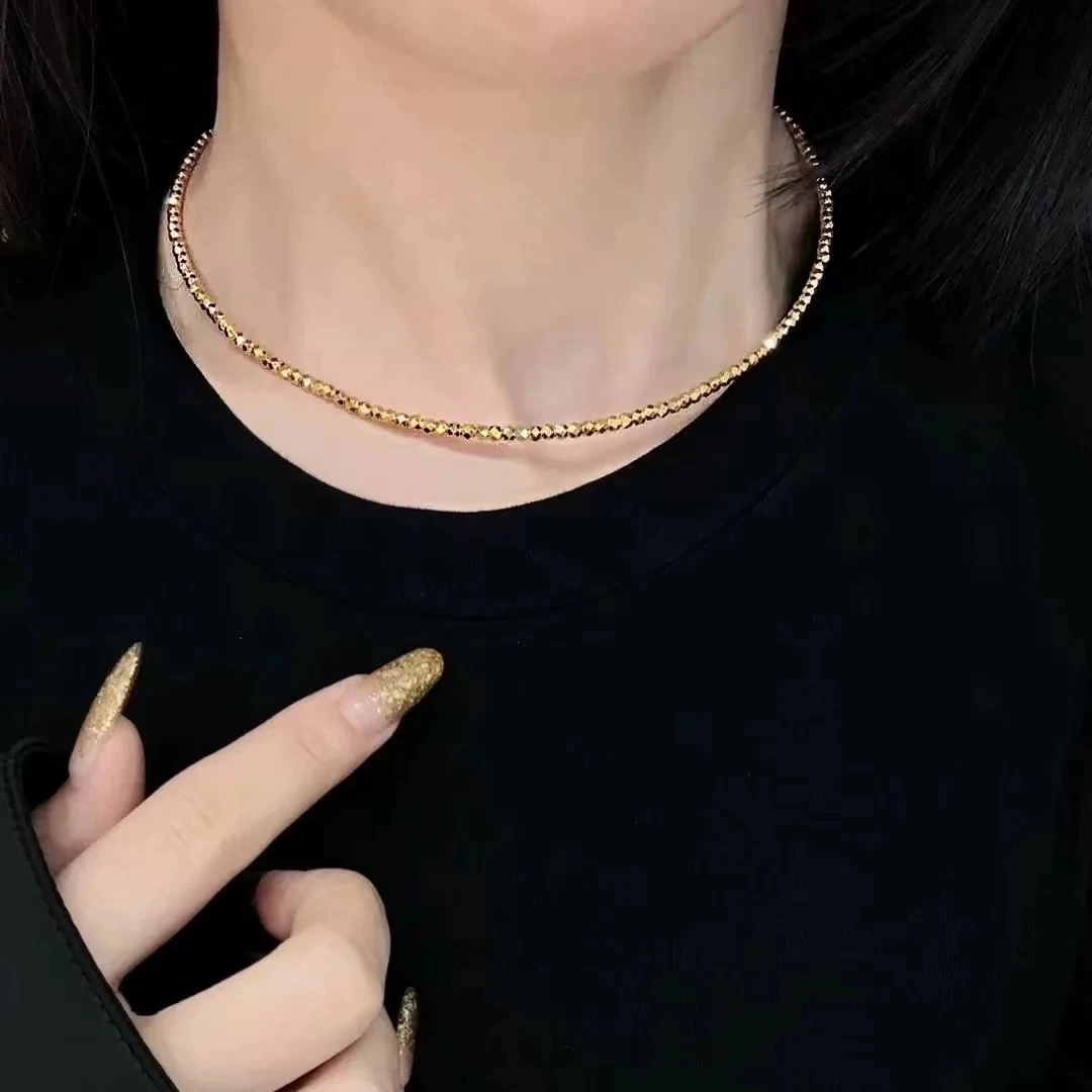 坠链均足银 字母套链