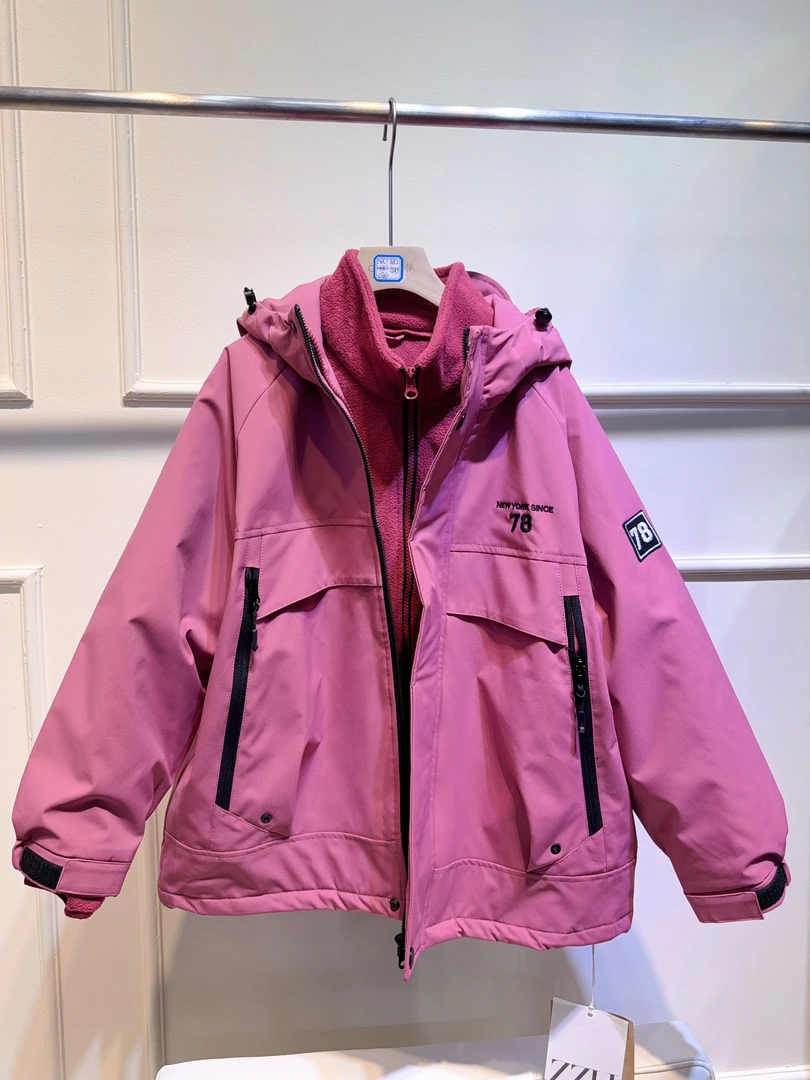 Z002款儿童加棉三合一外套