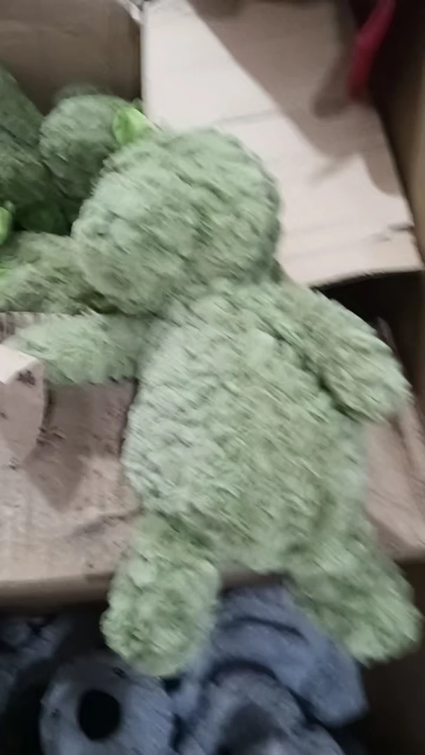绿色恐龙毛绒玩具发1