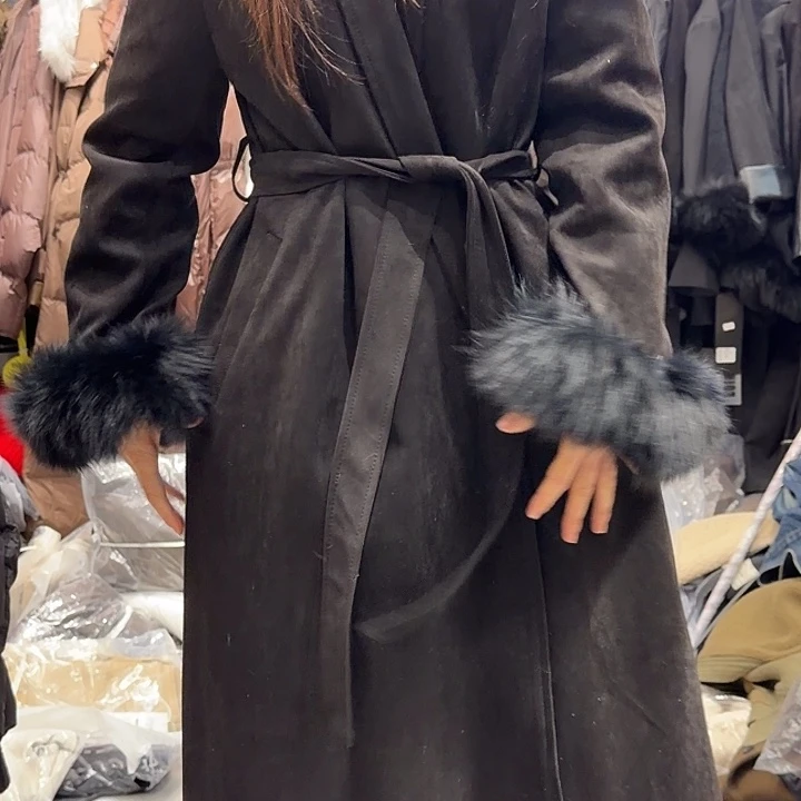 黑色鹿皮绒连发出去都