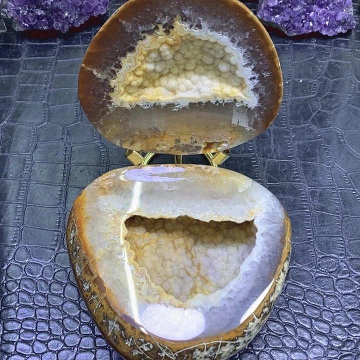 未镶嵌珠宝半成品紫晶金软啵啵盆